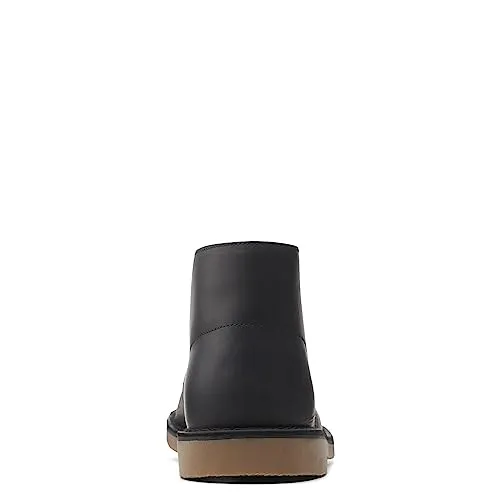 Clarks Men's Bushacre 3 Chukka Boot, Black Leather, 11.5