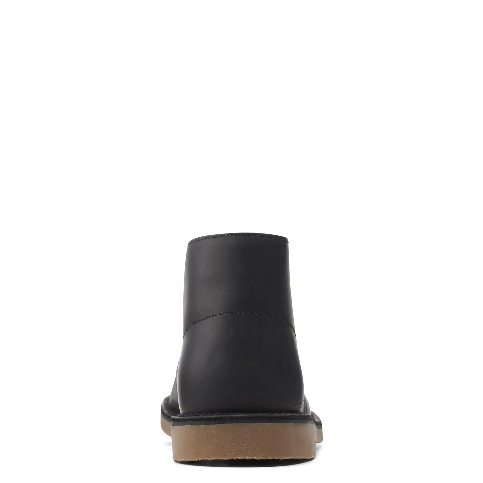 Clarks Men's Bushacre 3 Chukka Boot, Black Leather, 8