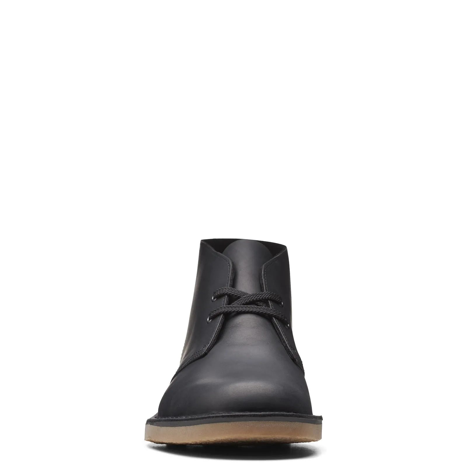 Clarks Men's Bushacre 3 Chukka Boot, Black Leather, 8