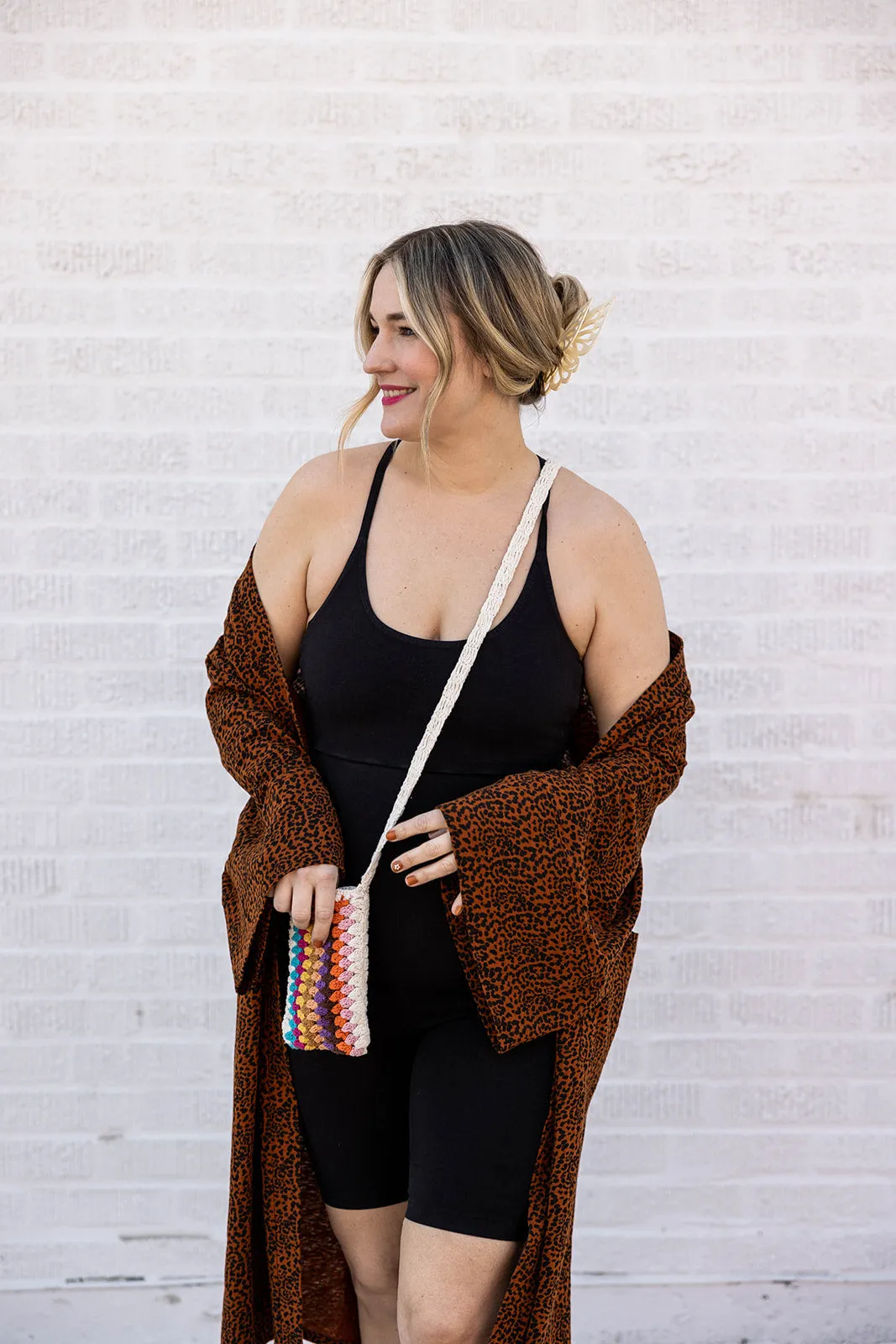 classic crochet cellphone bag