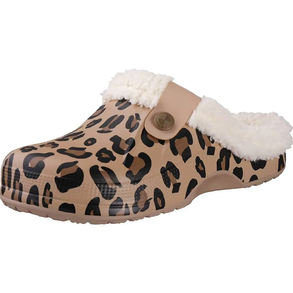 Classic Fur Lined Clog Waterproof Winter House Slippers for Women Men | Multiple Colors and Sizes