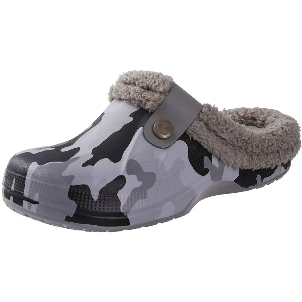 Classic Fur Lined Clog Waterproof Winter House Slippers for Women Men | Multiple Colors and Sizes