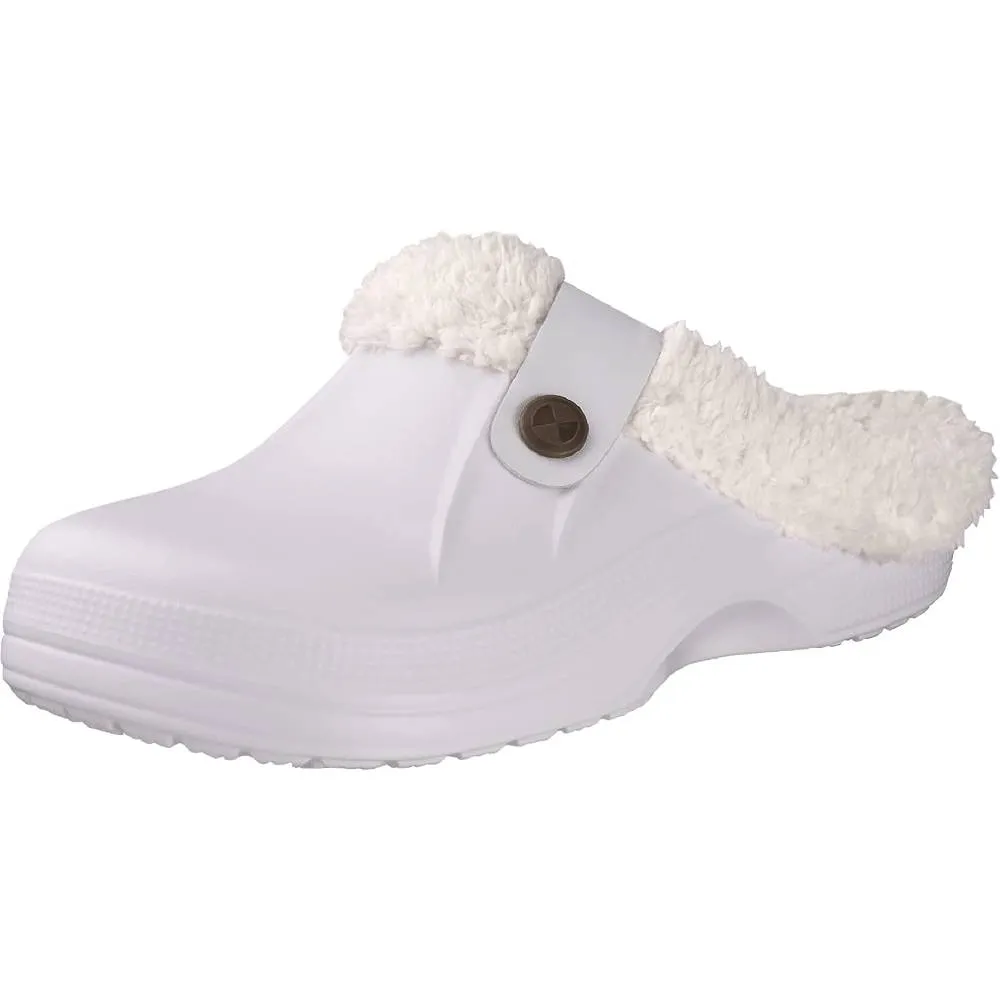 Classic Fur Lined Clog Waterproof Winter House Slippers for Women Men | Multiple Colors and Sizes