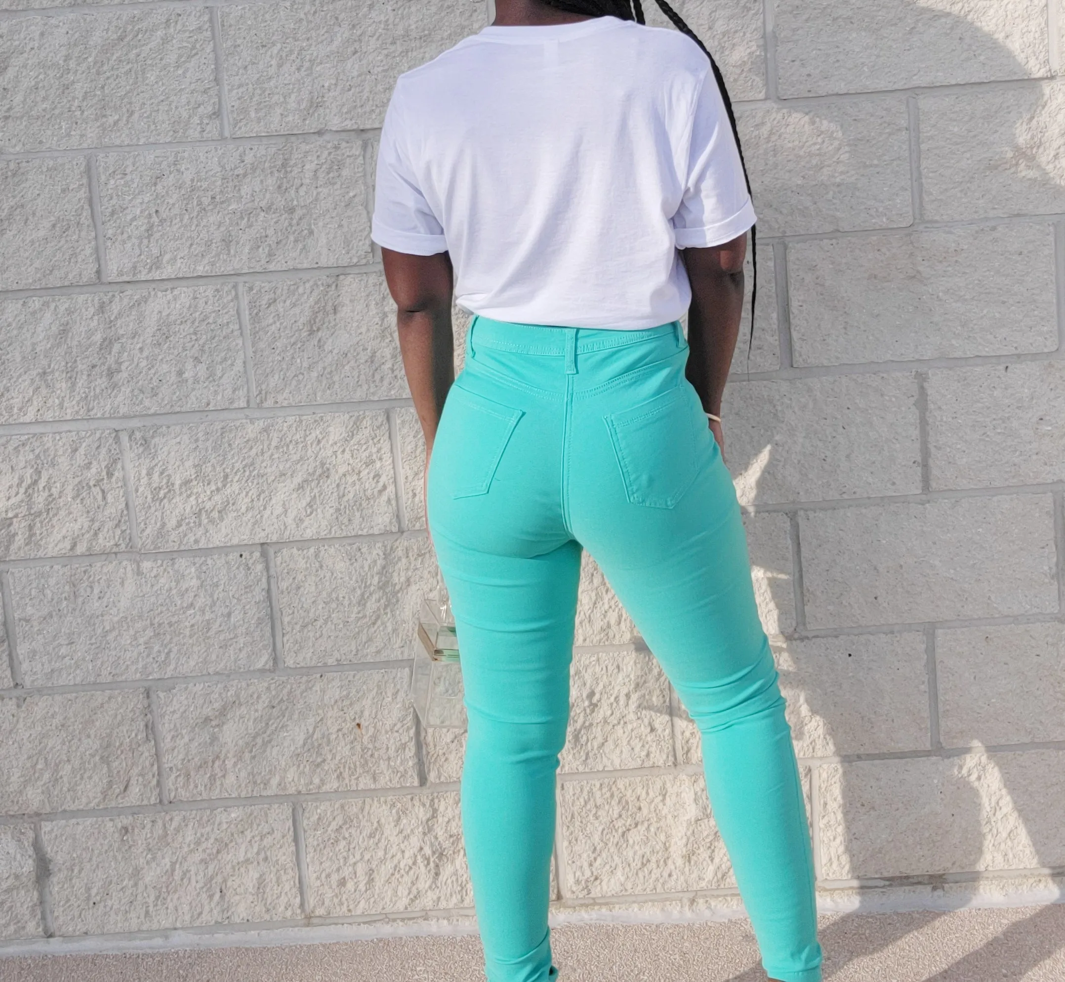 Color Pop Jeans (Green)