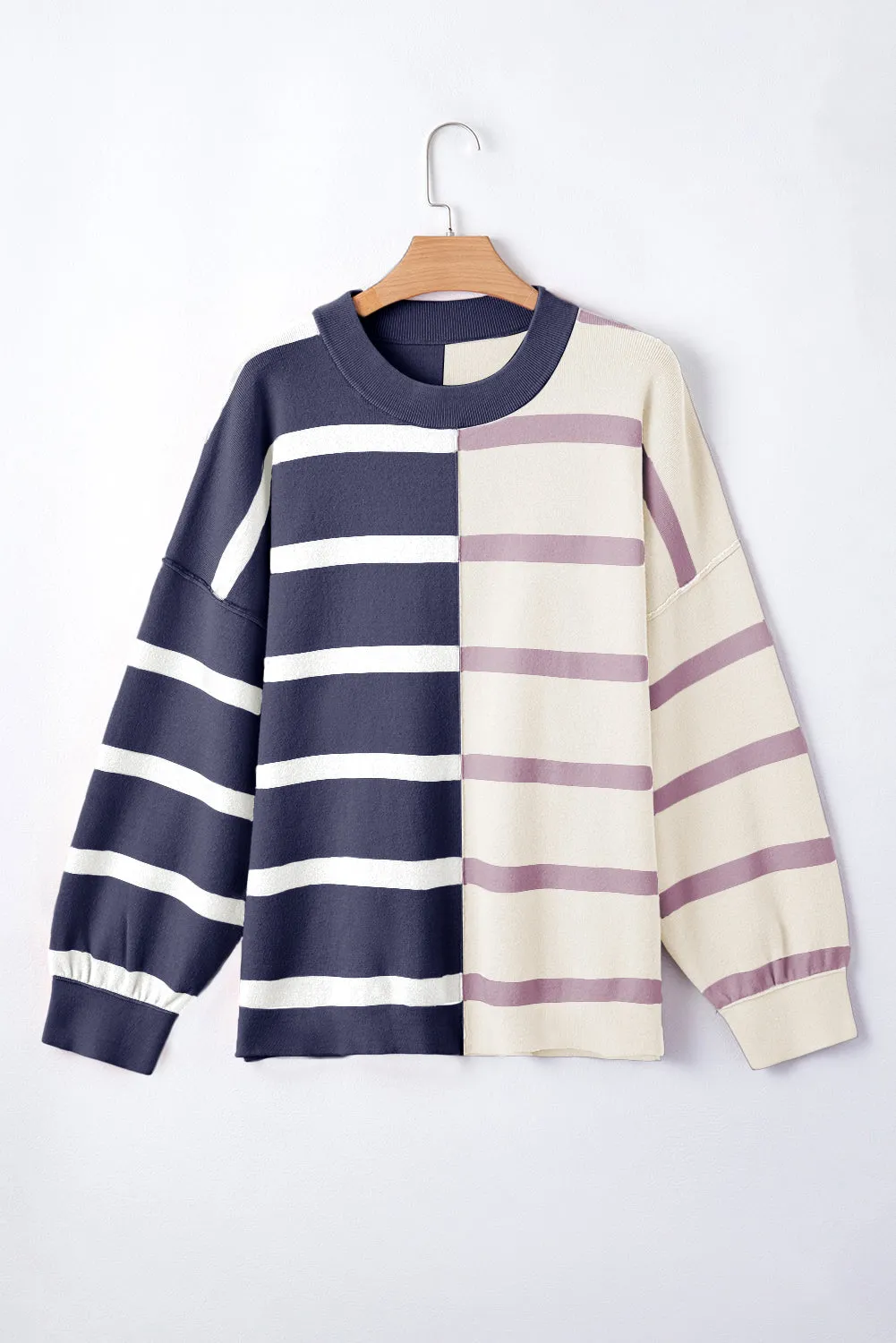 Colorblock Oversized Sweater