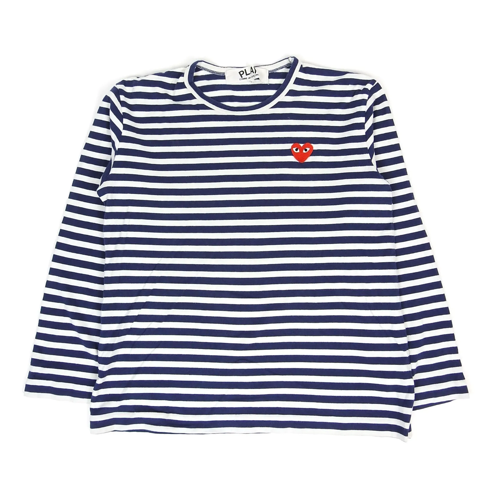 Comme Des Garçons PLAY Striped LS T-Shirt Size Large