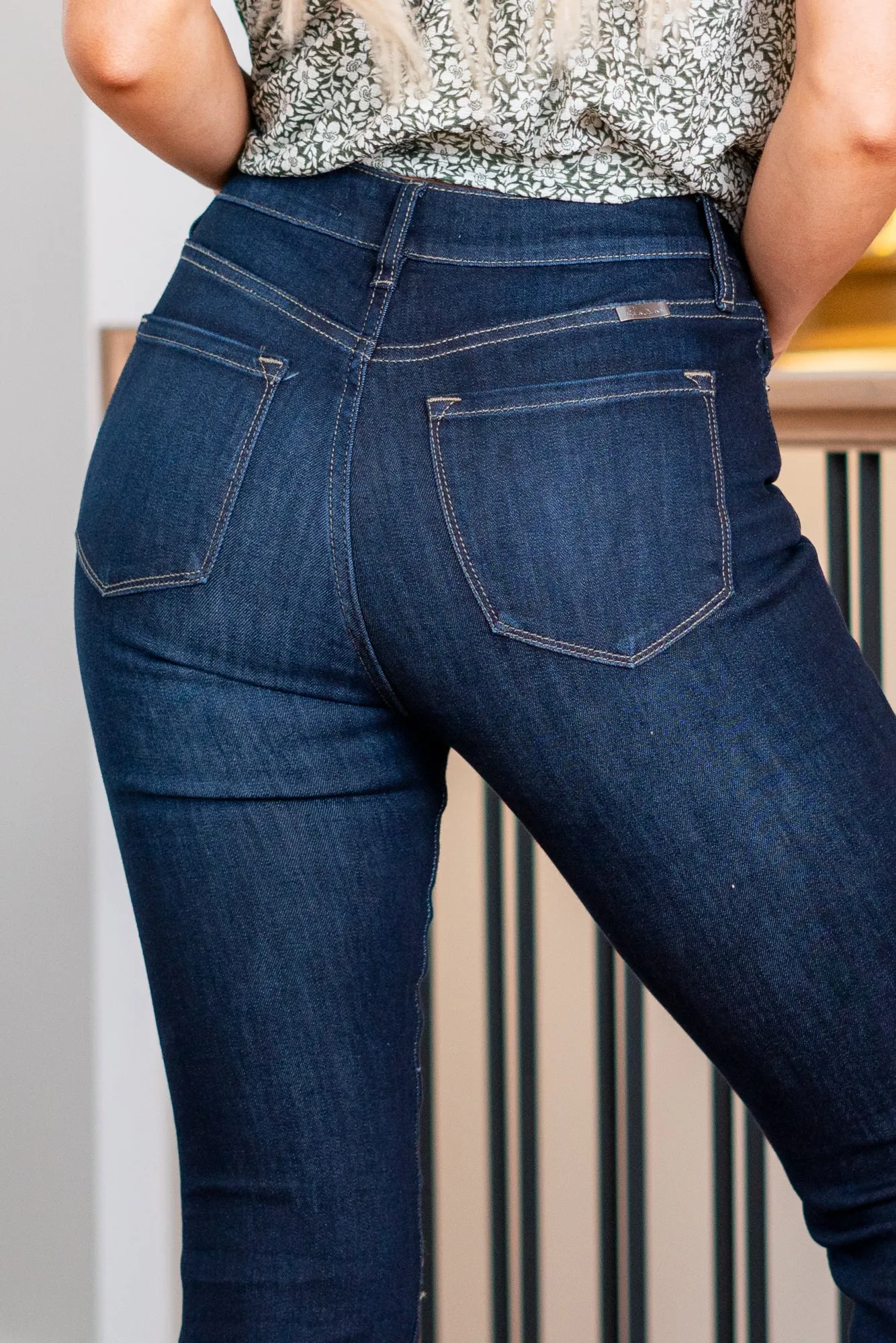 Constance High Rise Split Hem Boot Cut