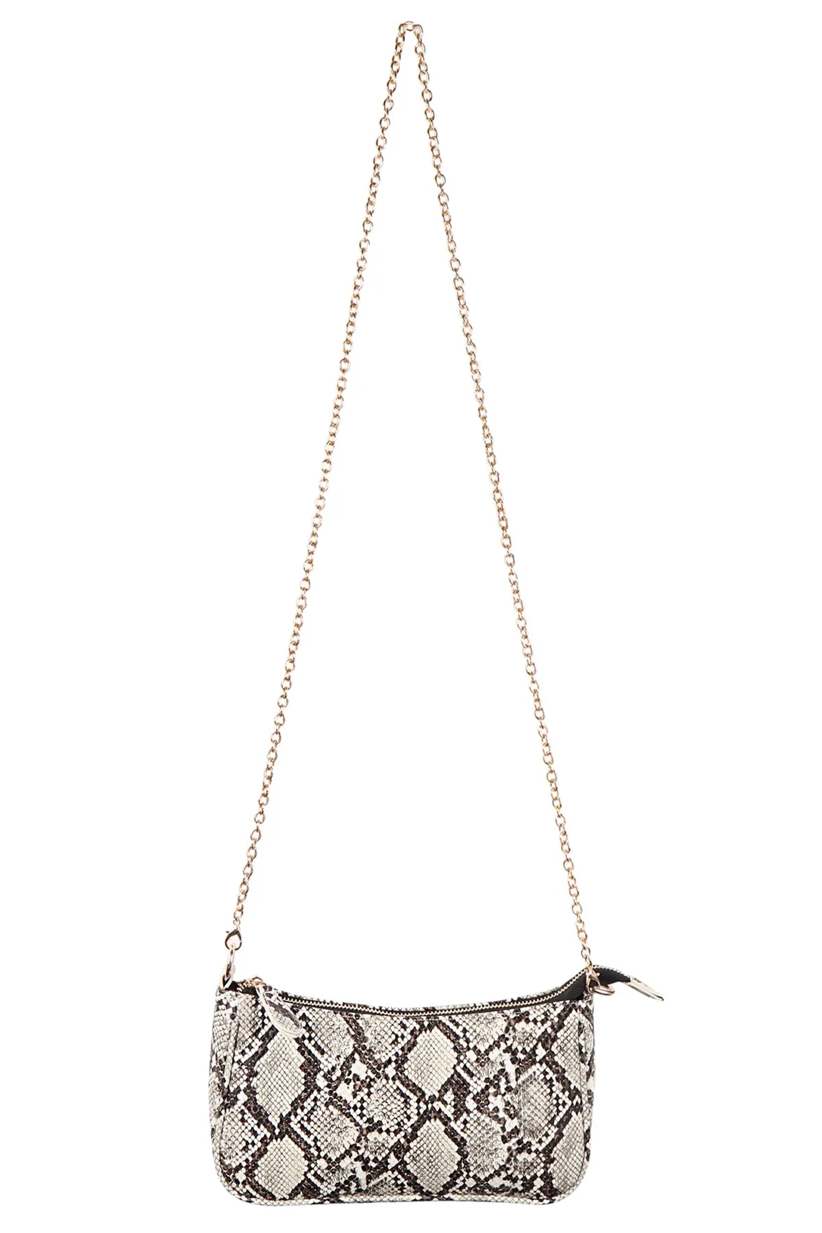 CONVERTIBLE LEATHER CROCODILE TEXTURED SHOLDER BAG, SLING BAG, POUCH