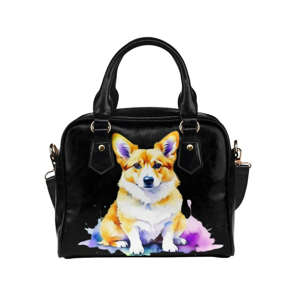 Corgi Shoulder Bag - Watercolor