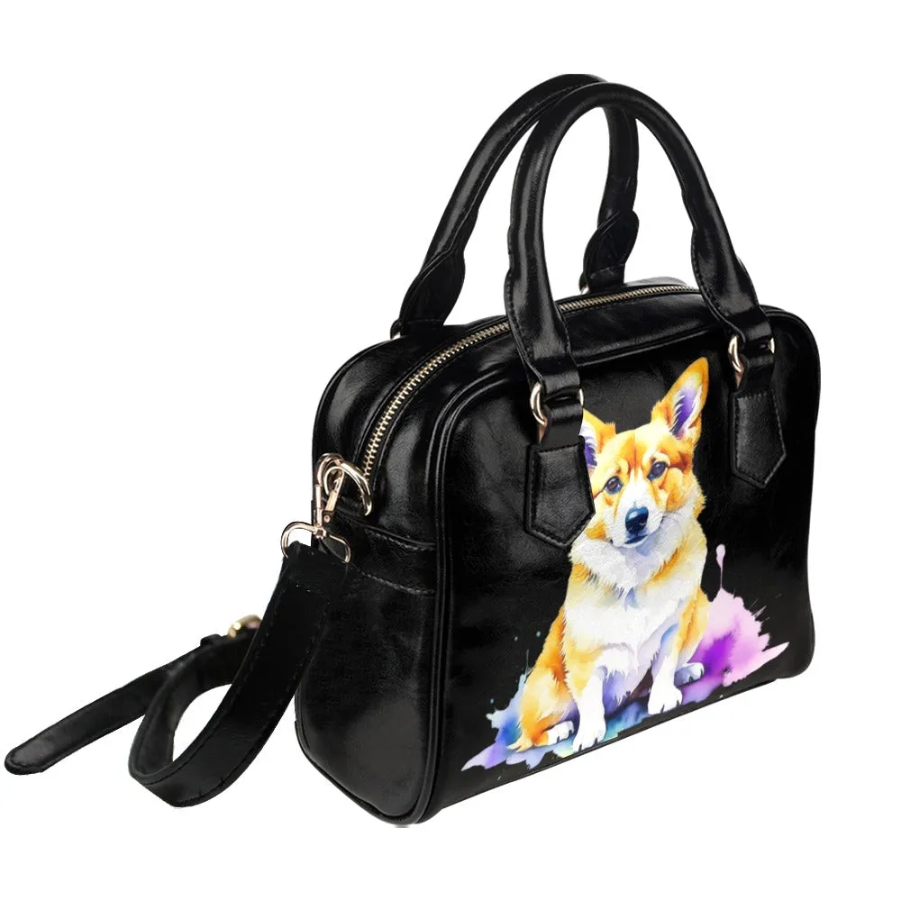 Corgi Shoulder Bag - Watercolor