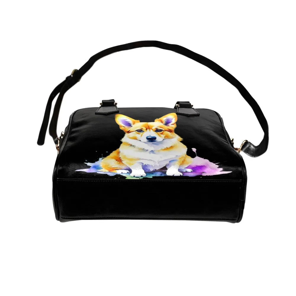 Corgi Shoulder Bag - Watercolor