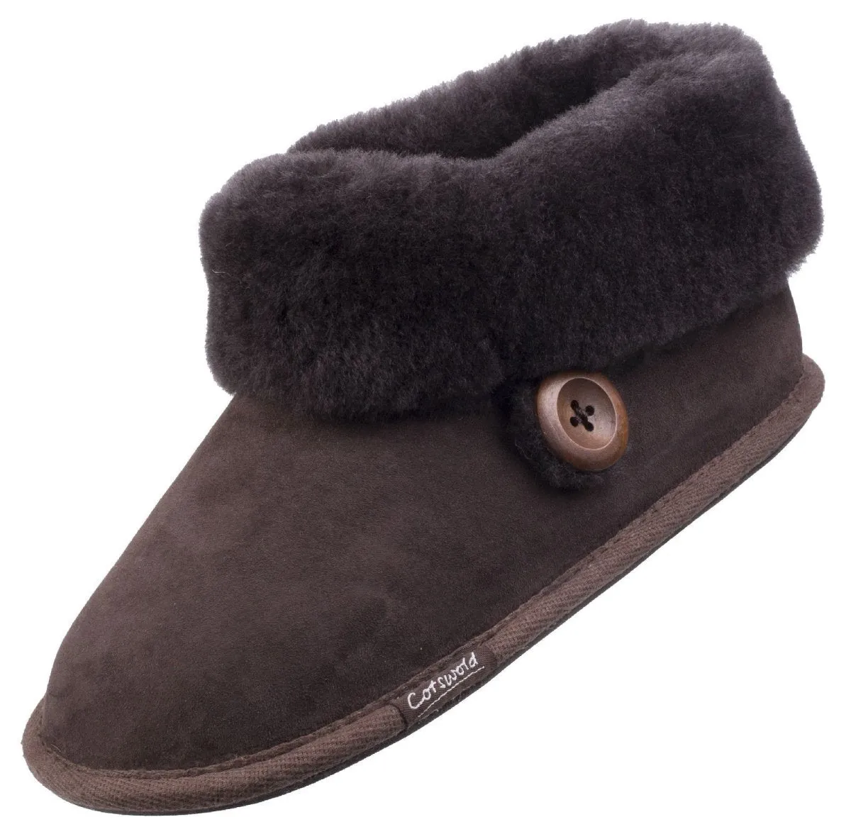 Cotswold Wotton Sheepskin Ladies Bootie Slippers