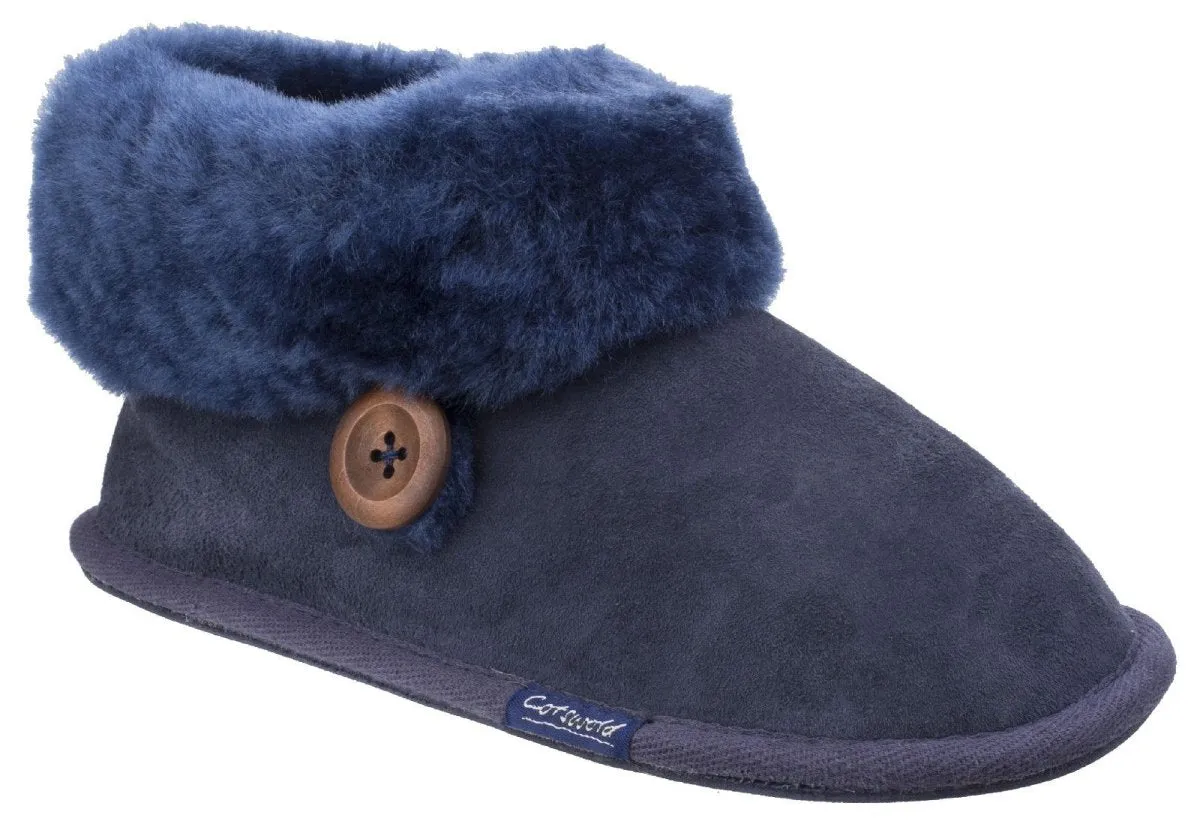Cotswold Wotton Sheepskin Ladies Bootie Slippers