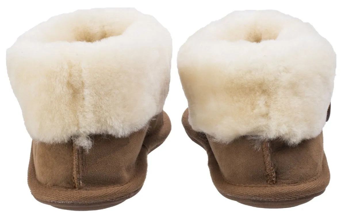 Cotswold Wotton Sheepskin Ladies Bootie Slippers