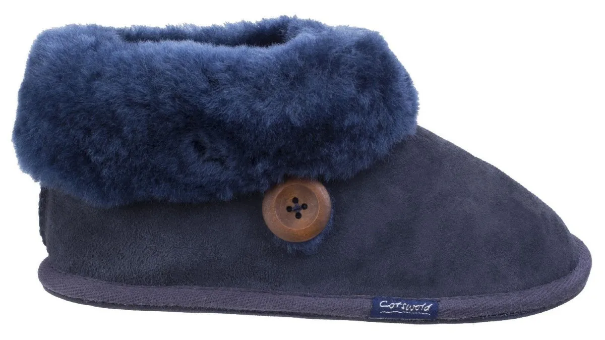 Cotswold Wotton Sheepskin Ladies Bootie Slippers