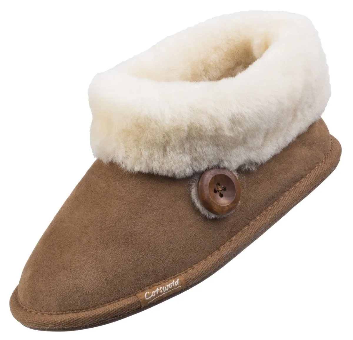 Cotswold Wotton Sheepskin Ladies Bootie Slippers