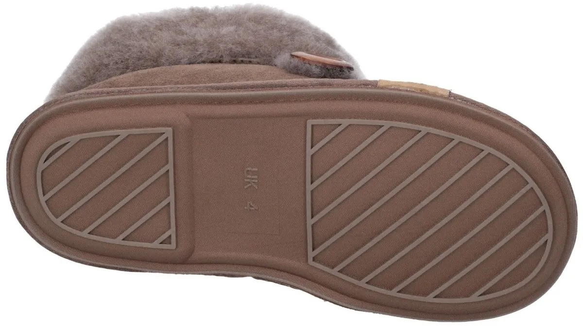 Cotswold Wotton Sheepskin Ladies Bootie Slippers