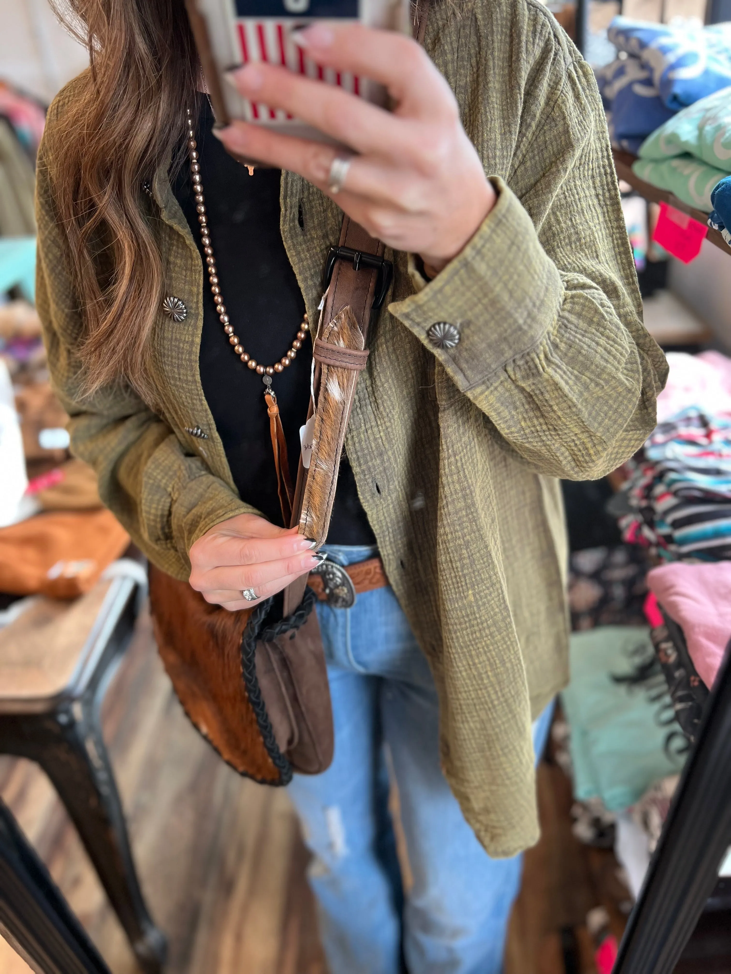 Cowhide Crossbody Purses