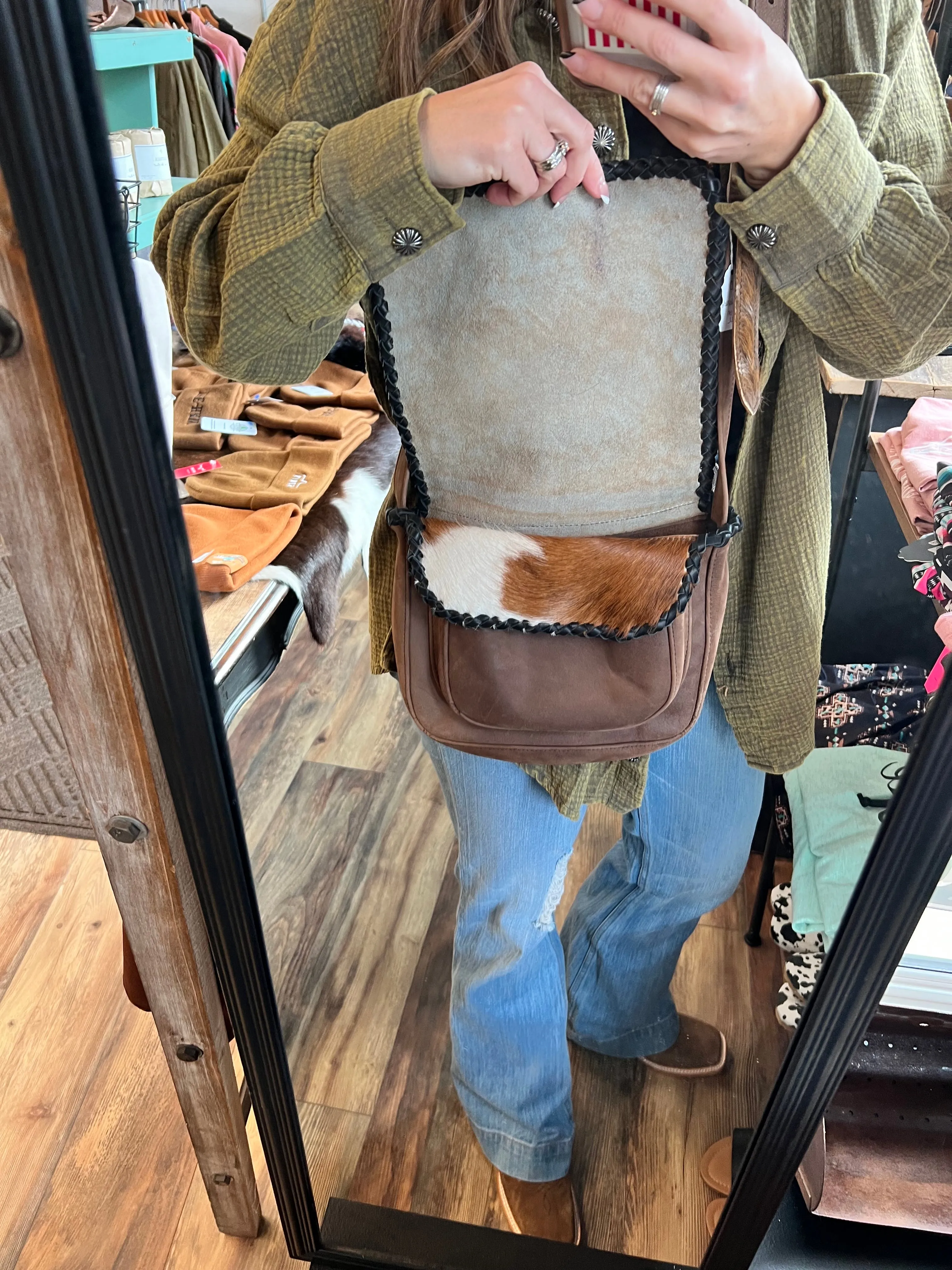 Cowhide Crossbody Purses