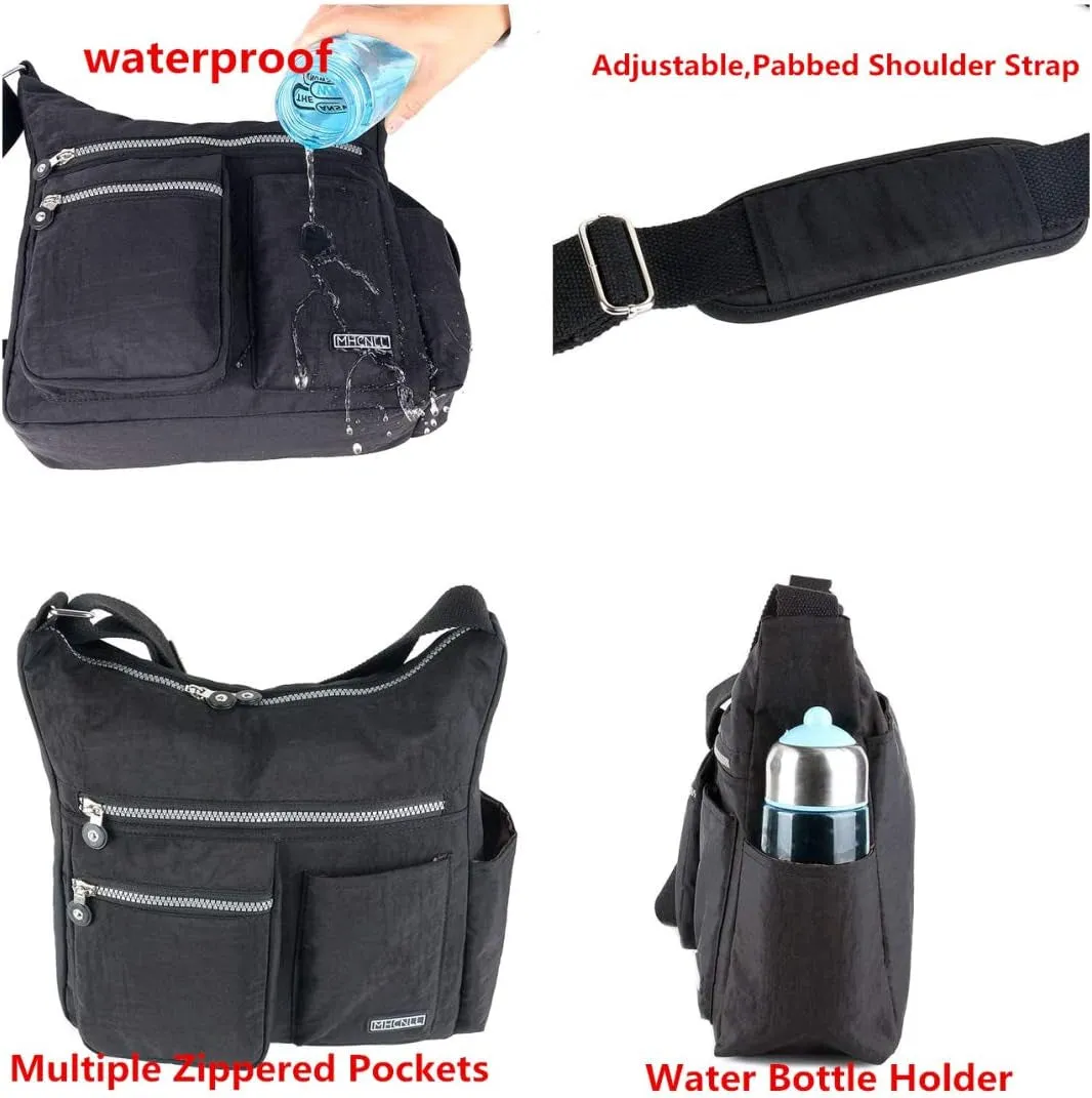 Crossbody Bag with anti Theft RFID Pocket - Lightweight Water-Resistant Purse for Women