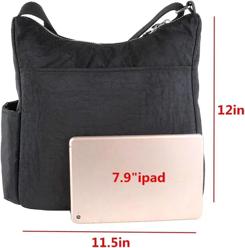 Crossbody Bag with anti Theft RFID Pocket - Lightweight Water-Resistant Purse for Women