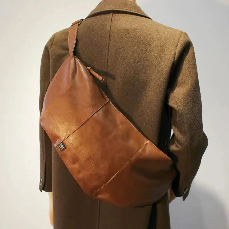 Crossbody Leather Hobo Bag