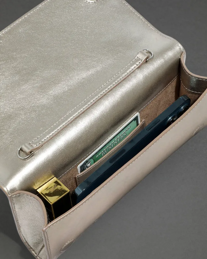 Crystal Curve Side Handle Clutch