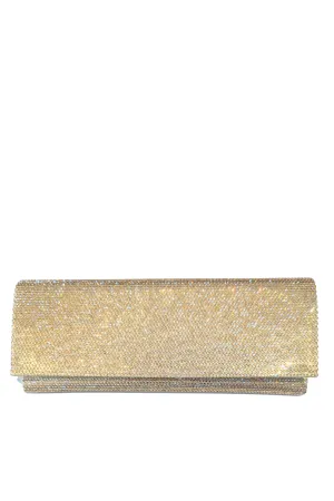 Crystal Envelope Clutch | Golden Shadow