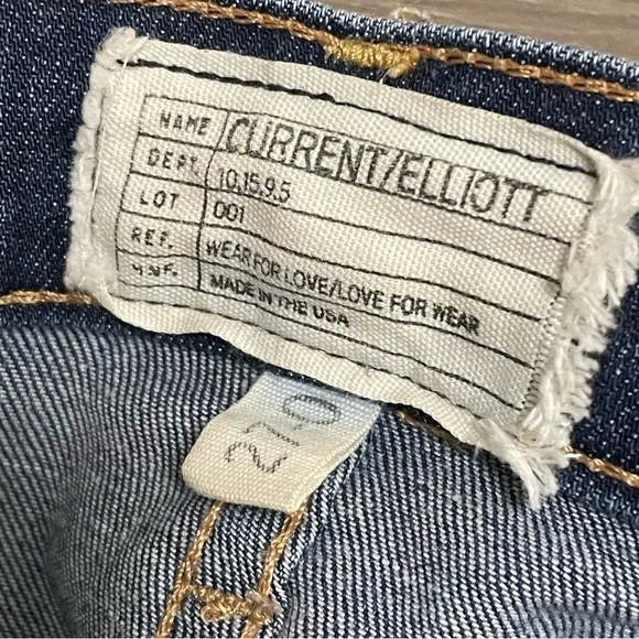 Current/Elliott The Stiletto Skinny Jeans Townie Blue Size 27.