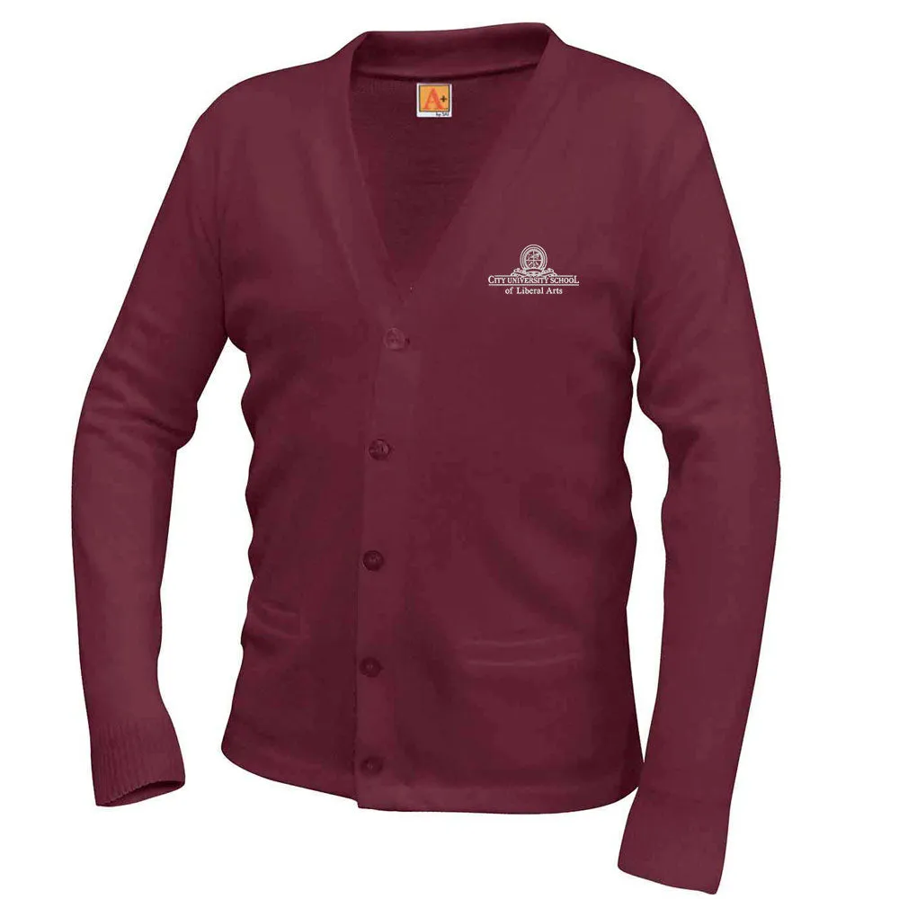 CUS OF LIBERAL ARTS UNISEX CLASSIC V-NECK CARDIGAN (OPTIONAL)