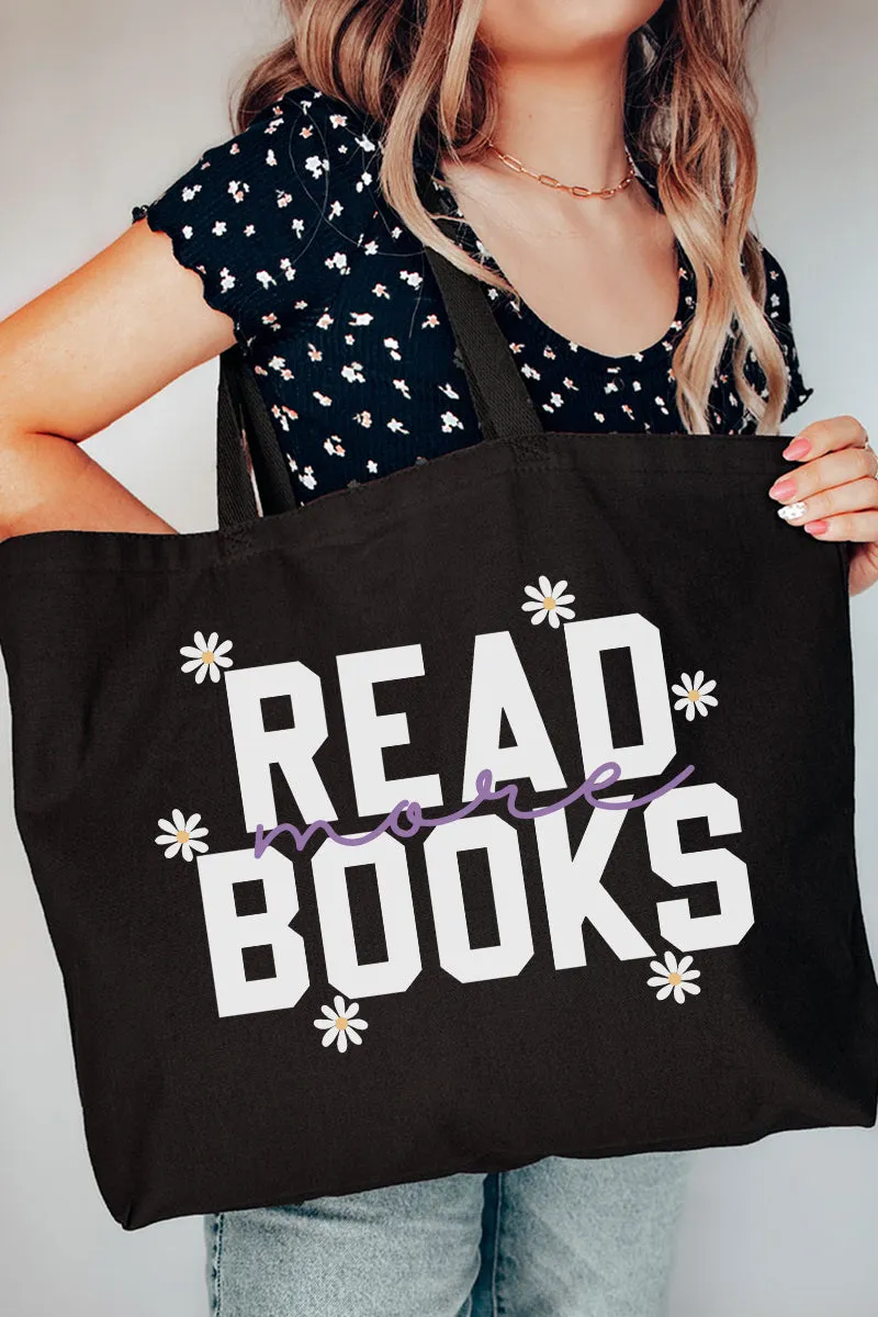 Daisy Read More Books Canvas Jumbo Tote