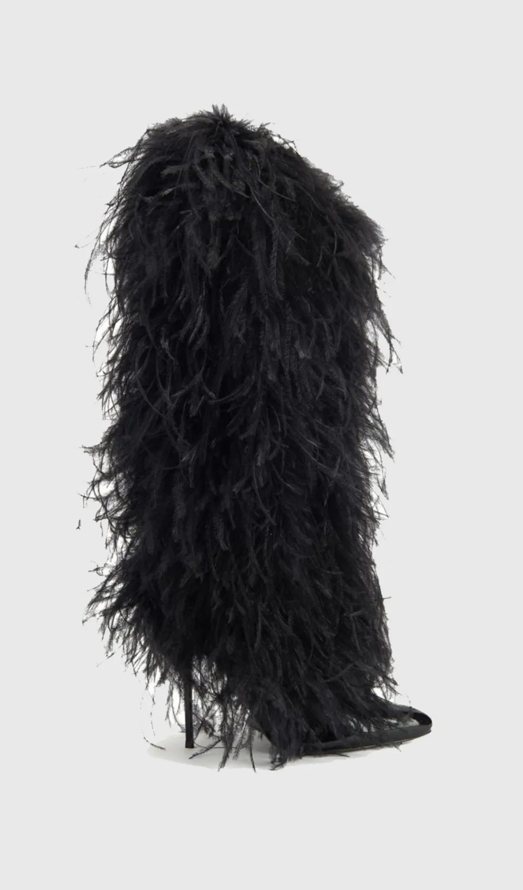 Danica Feather Knee-high Boots - Black