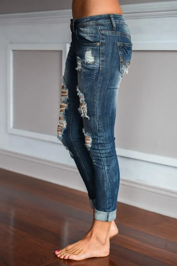 Destiny Wash Crop Denim Jeans