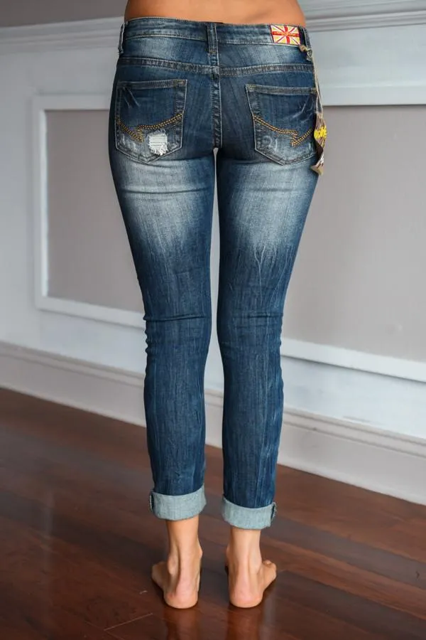 Destiny Wash Crop Denim Jeans