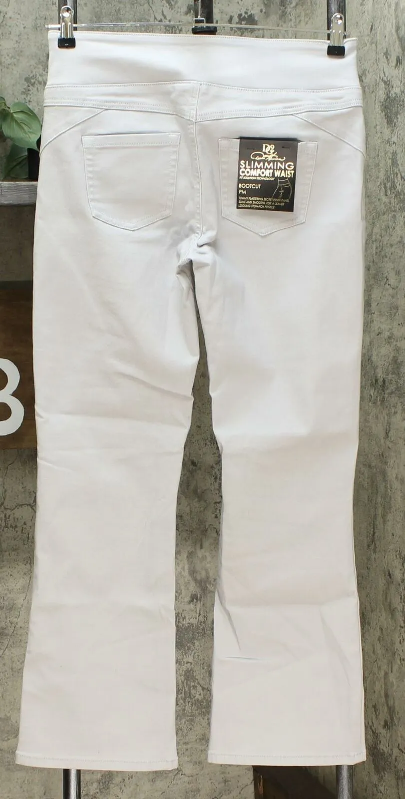 DG2 by Diane Gilman Women's Petite Slimming Comfort Waist Boot Cut Jeggings