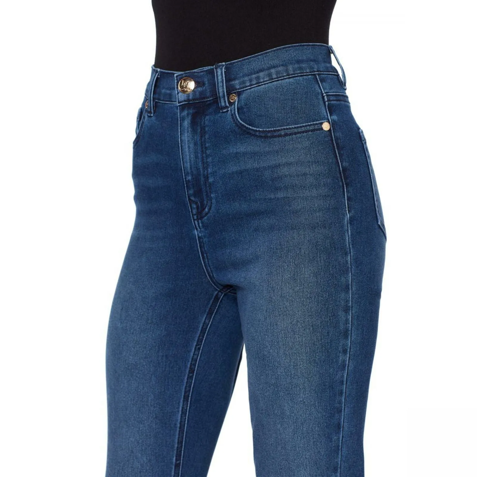 DG2 by Diane Gilman Women's Plus Size Virtual Stretch Boot Cut Jeans