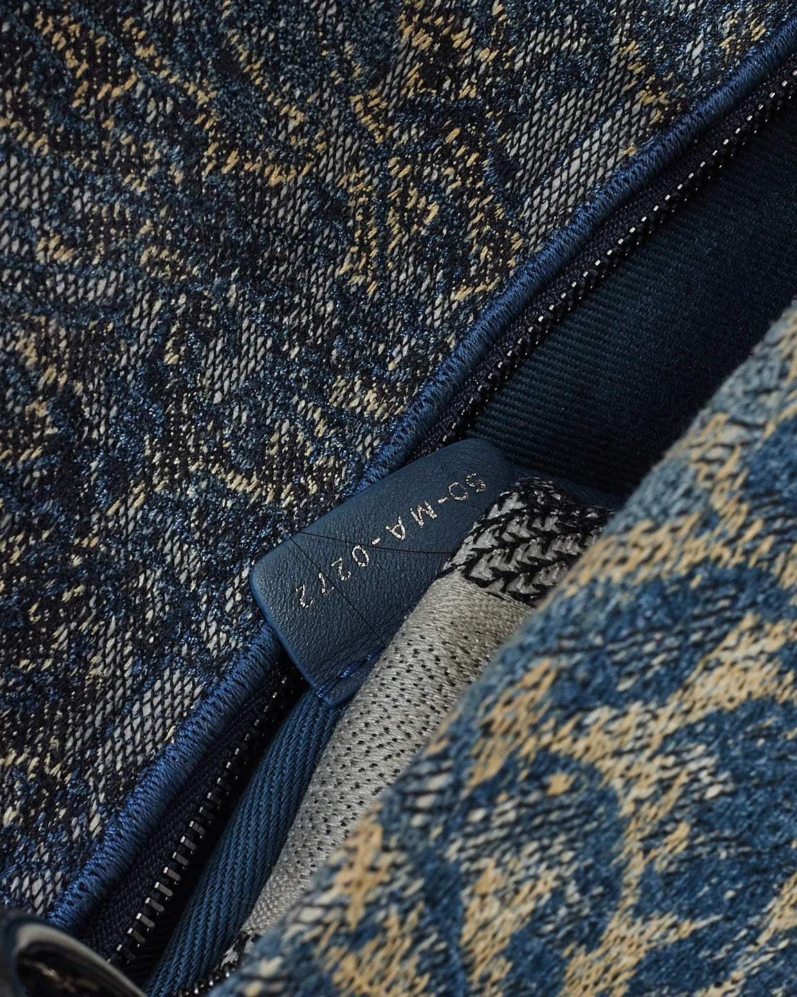 Dior Blue Denim Jardin Magique Embroidery Canvas Medium Lady D-Lite Bag