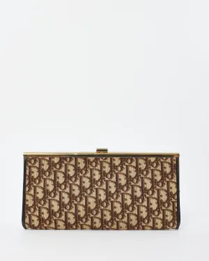 Dior Brown Oblique Canvas Vintage Clutch