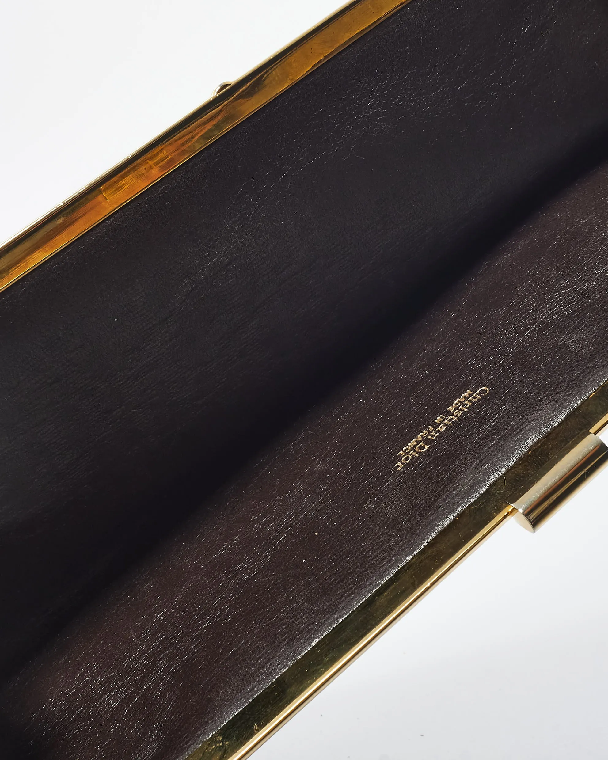 Dior Brown Oblique Canvas Vintage Clutch