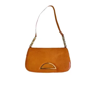 Dior Orange Monogram Shoulder Bag