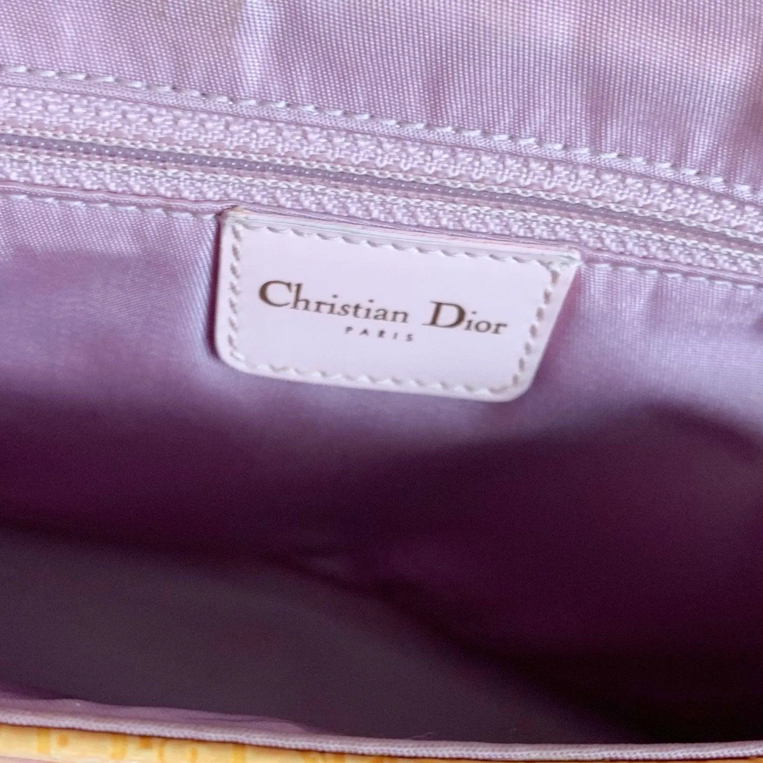 Dior Orange Monogram Shoulder Bag