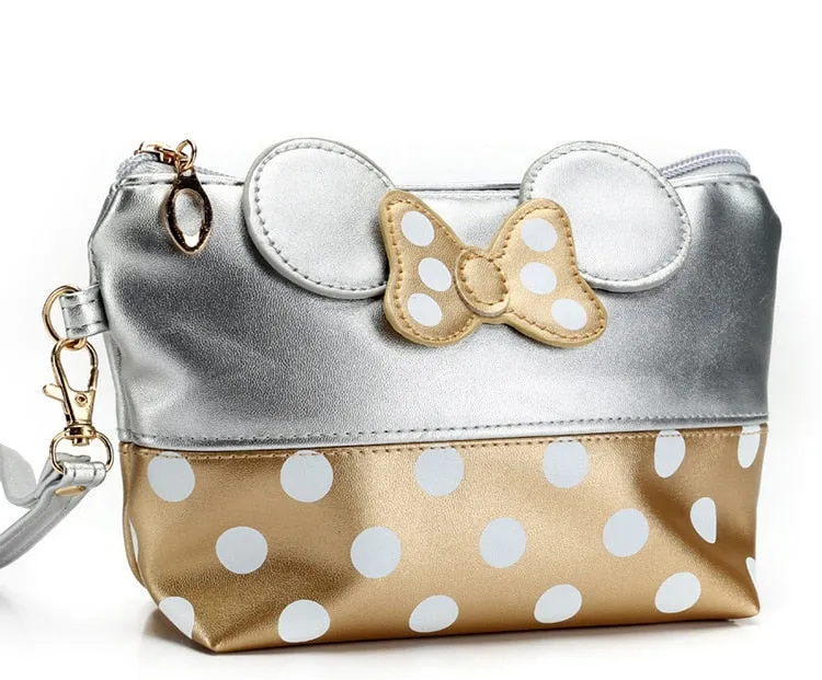 Disney Women Mickey girl bag handbag Crossbody Polka Dot Bow