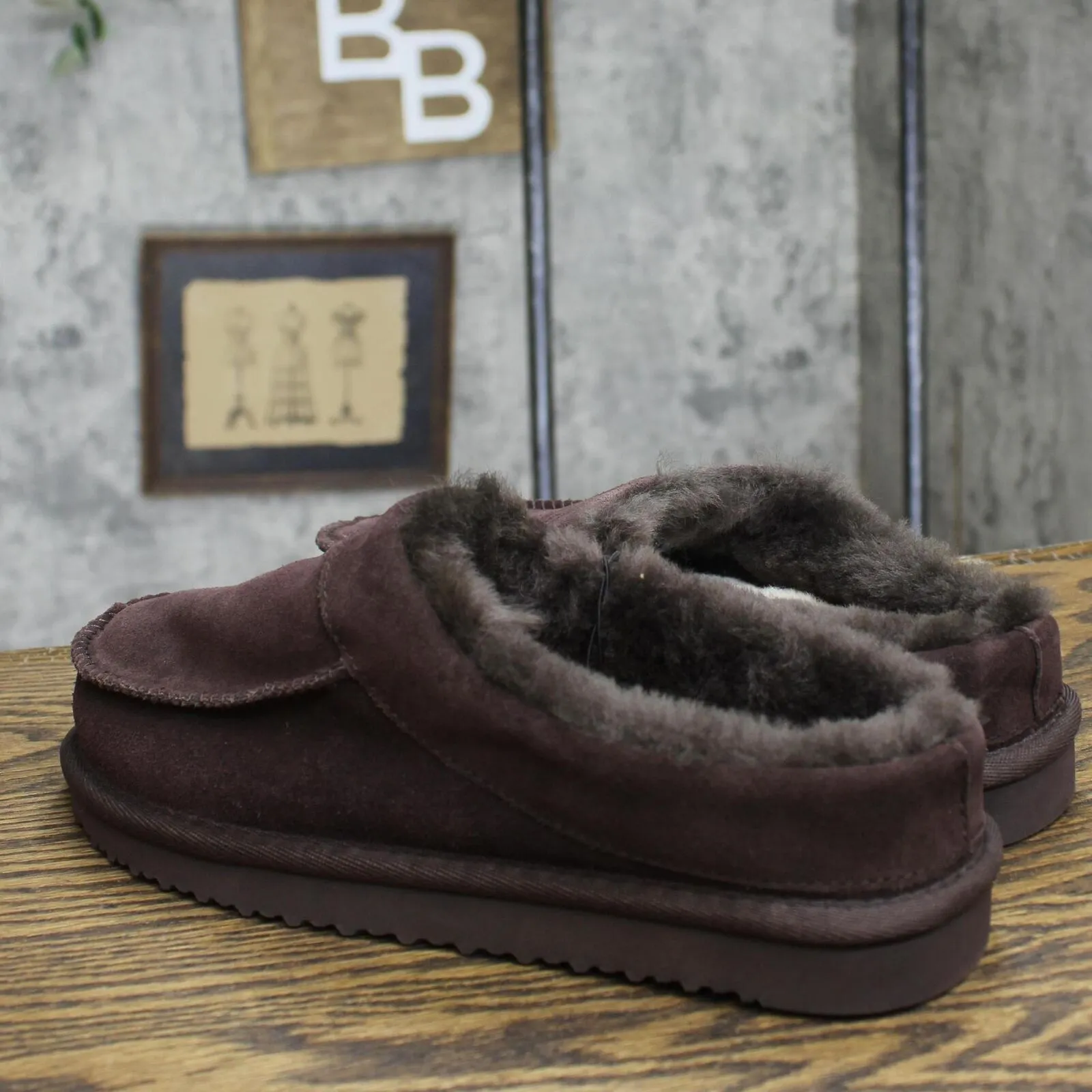 Dluxe By Dearfoams Mens Lith Slide Slippers 88498382 Brown 7