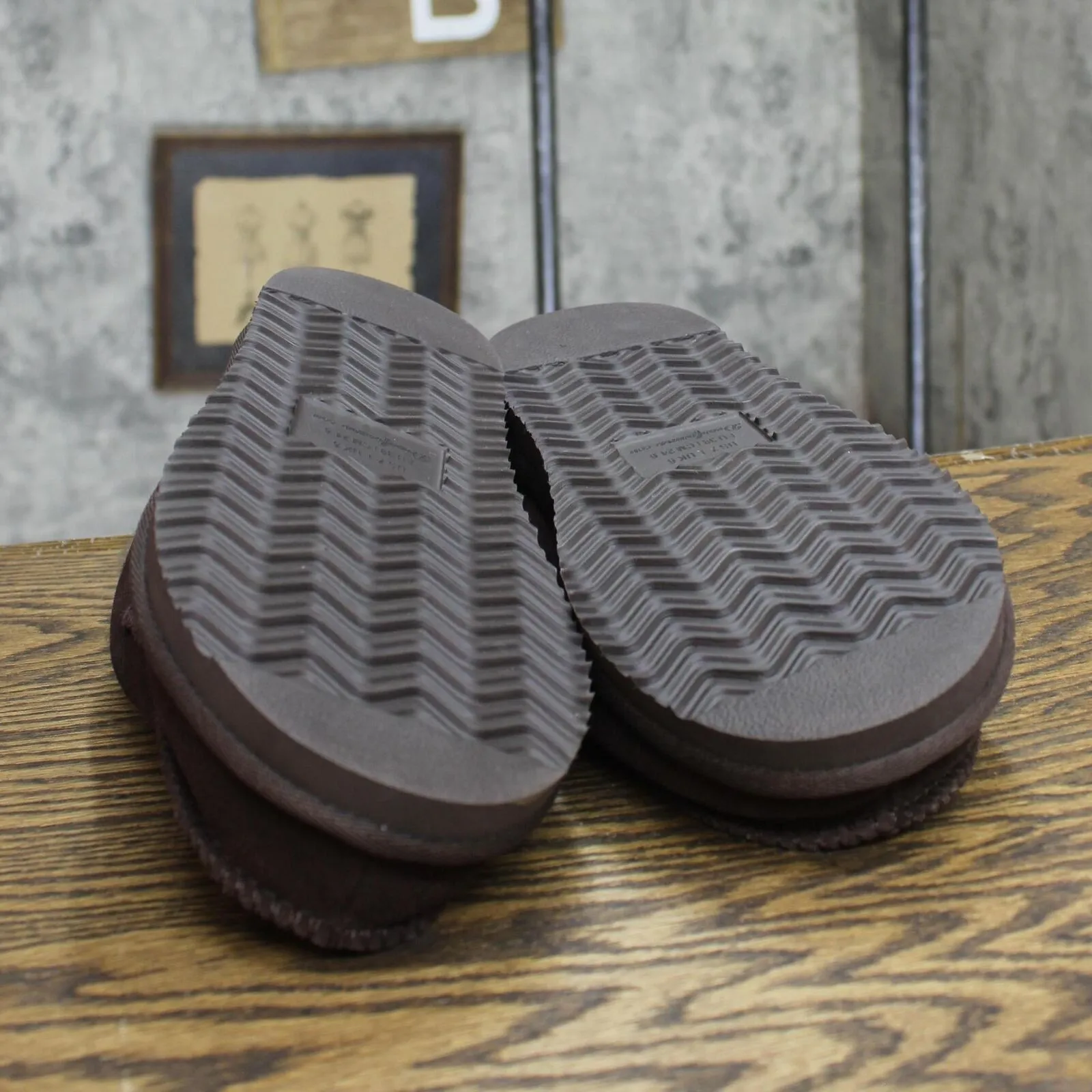 Dluxe By Dearfoams Mens Lith Slide Slippers 88498382 Brown 7