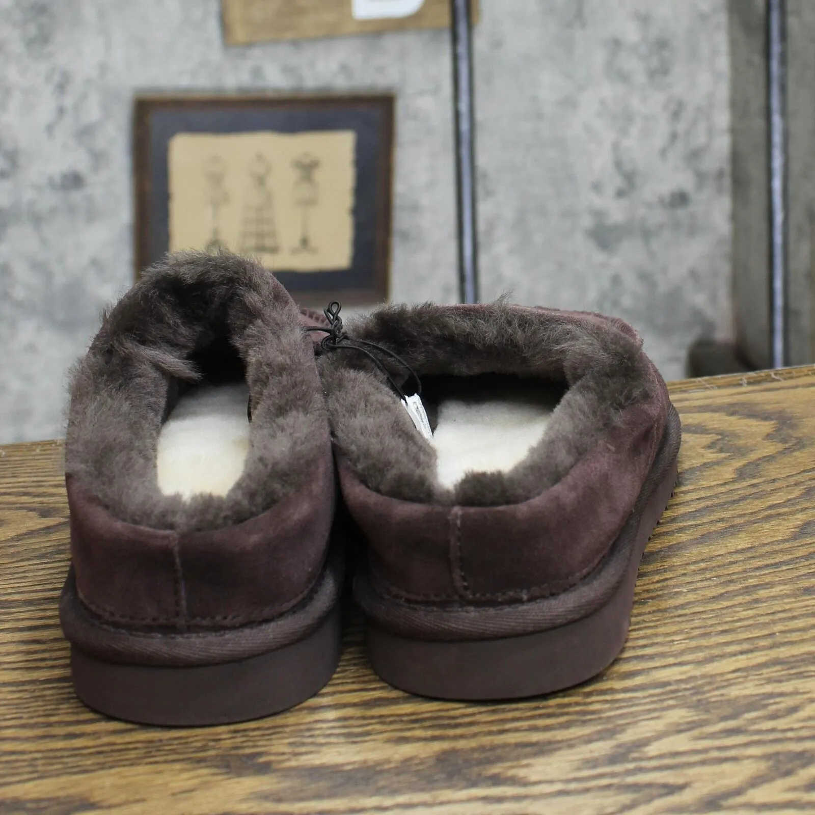 Dluxe By Dearfoams Mens Lith Slide Slippers 88498382 Brown 7
