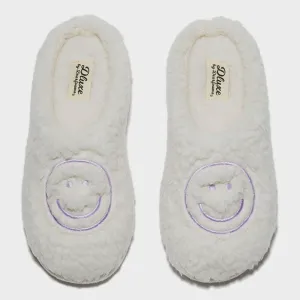 Dluxe By Dearfoams Women's Happy Face Slide Slippers 89544509