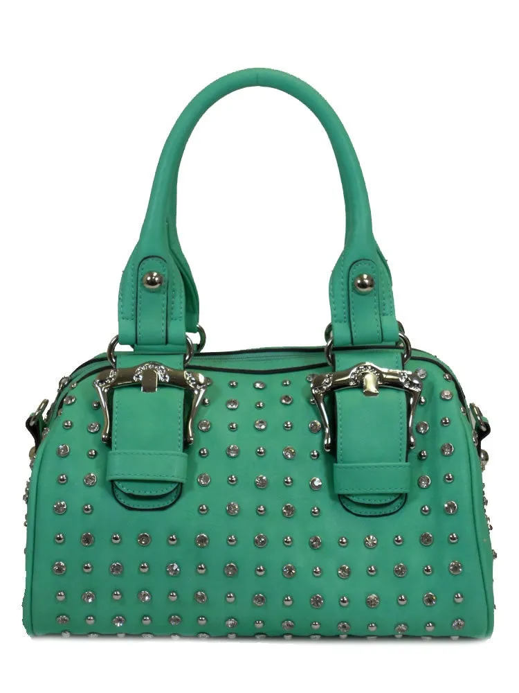 D'Orcia | Bling & Buckle Purse Green