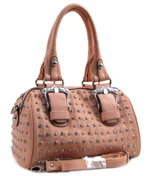 D'Orcia | Bling & Buckle Purse Peach