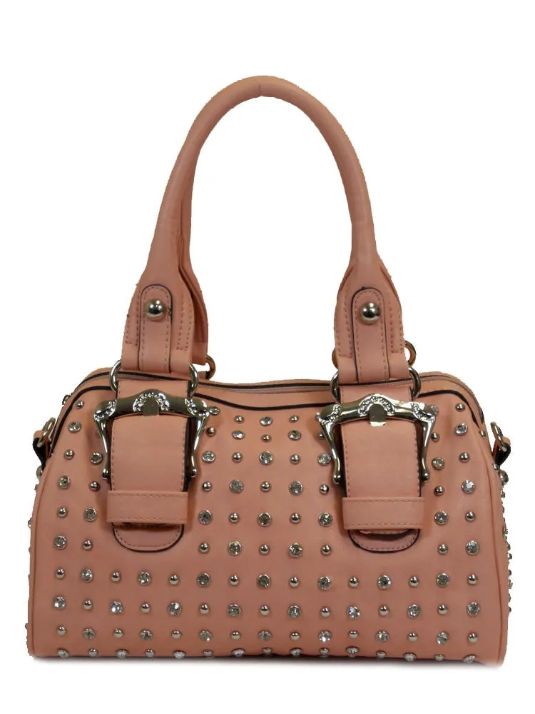 D'Orcia | Bling & Buckle Purse Peach