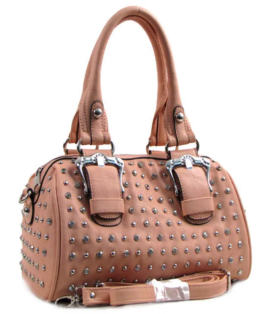 D'Orcia | Bling & Buckle Purse Peach